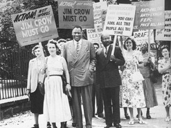 Paul Robeson and Civil Rights Congress Picketing the White House